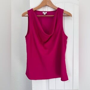 J. Crew Fuchsia Sleeveless Blouse